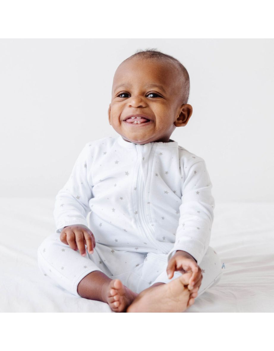 Shop Baby Long Sleeve Zip Pyjamas Newborn Toddler Online in Qatar VogaCloset