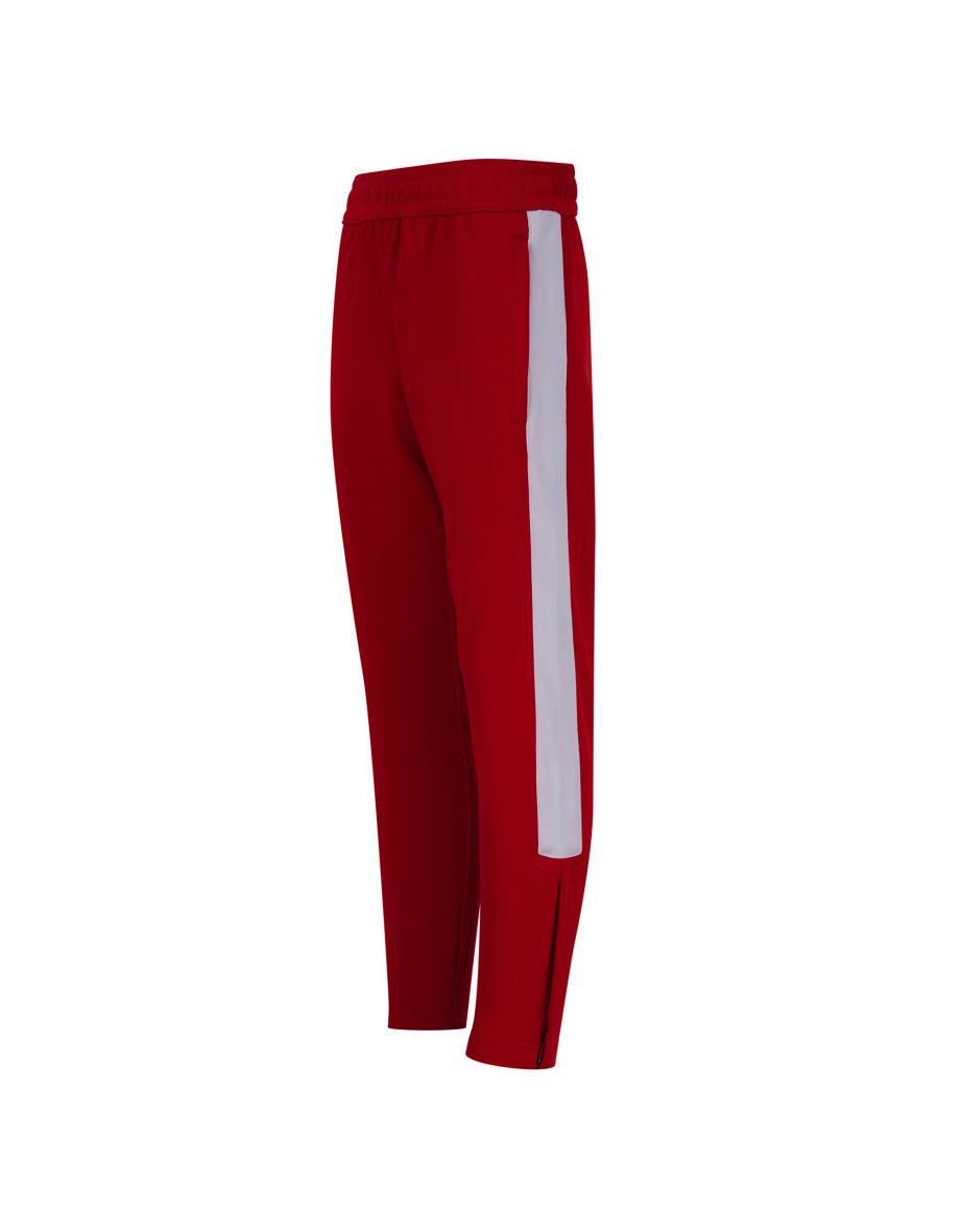 Finden & Hales Childrens/Kids Boys Knitted Tracksuit Pants - Red/White - 2