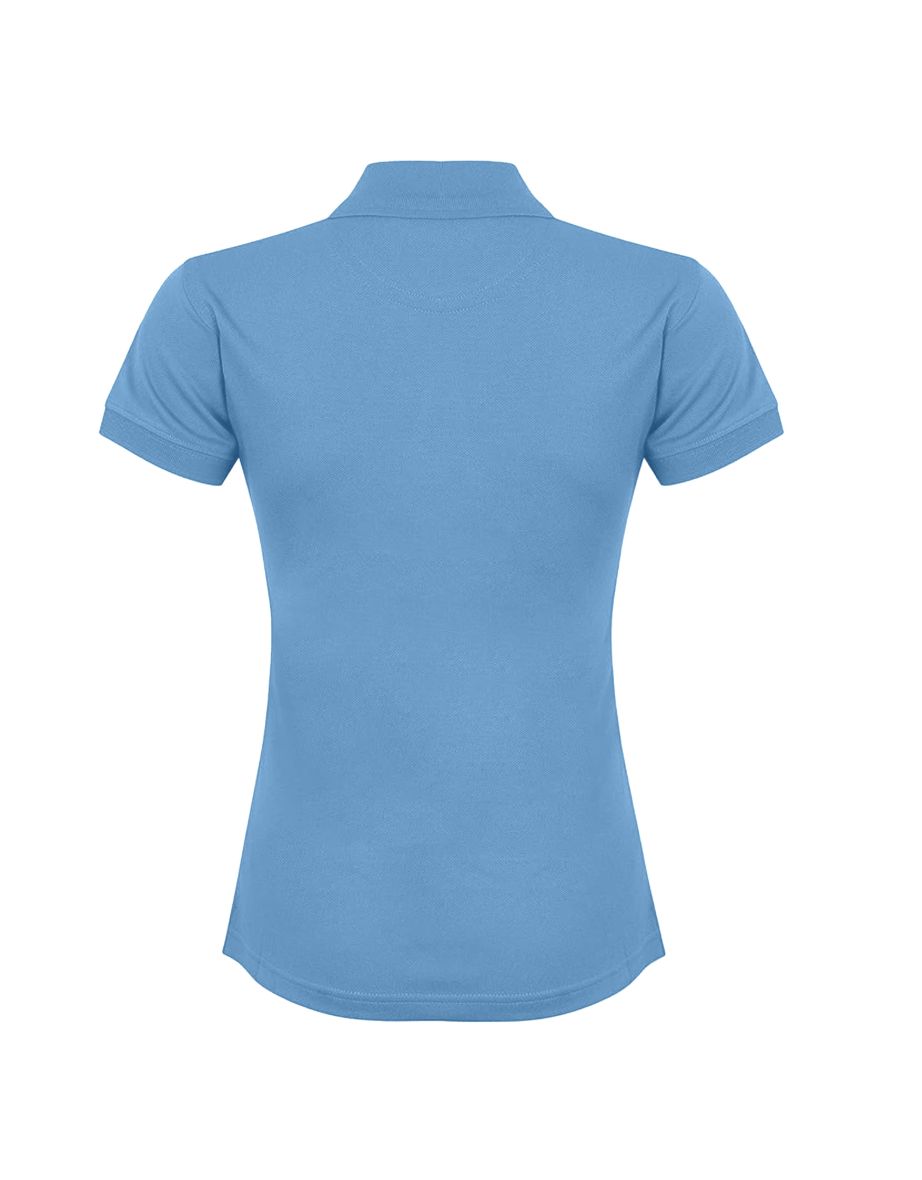 Henbury Womens/Ladies Coolplus® Fitted Polo Shirt - Mid Blue - 1