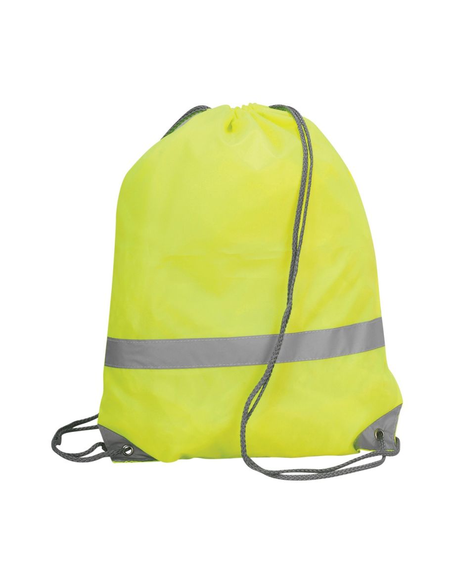 Shugon Stafford Drawstring Hi-Vis Tote Bag (13 Litres) - Hi-Vis Yellow