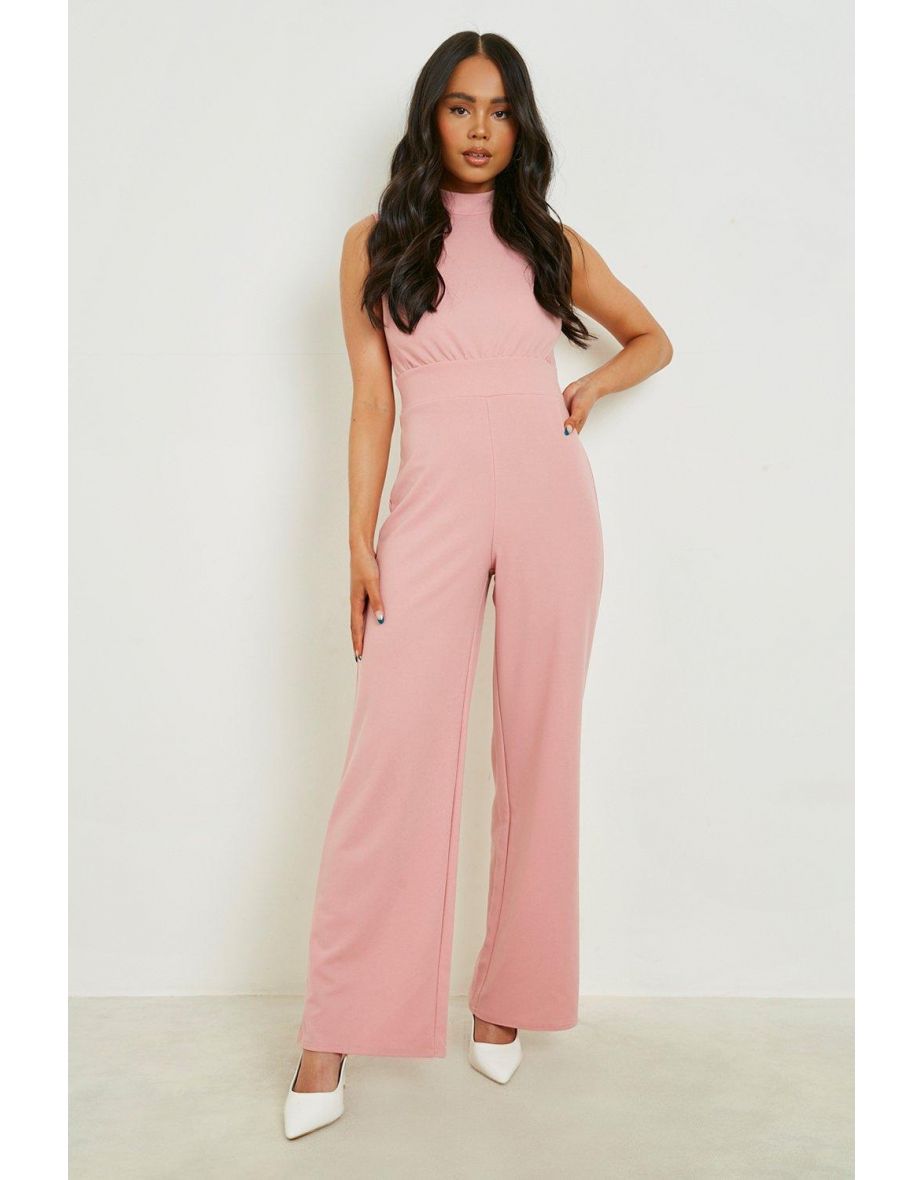 Bootcut Flare Jumpsuit (Blush Pink)