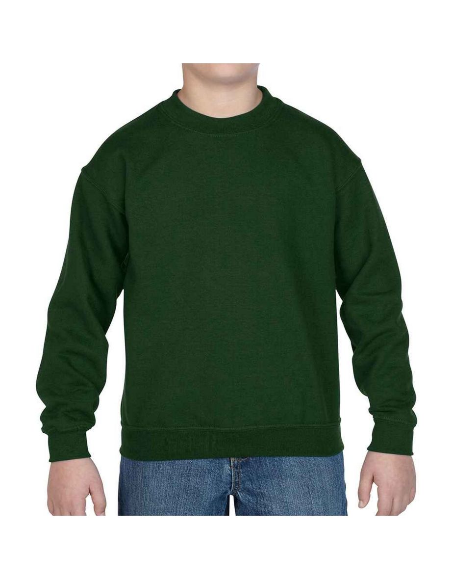 Gildan Childrens/Kids Heavy Blend Drop Shoulder Sweatshirt - Forest Green