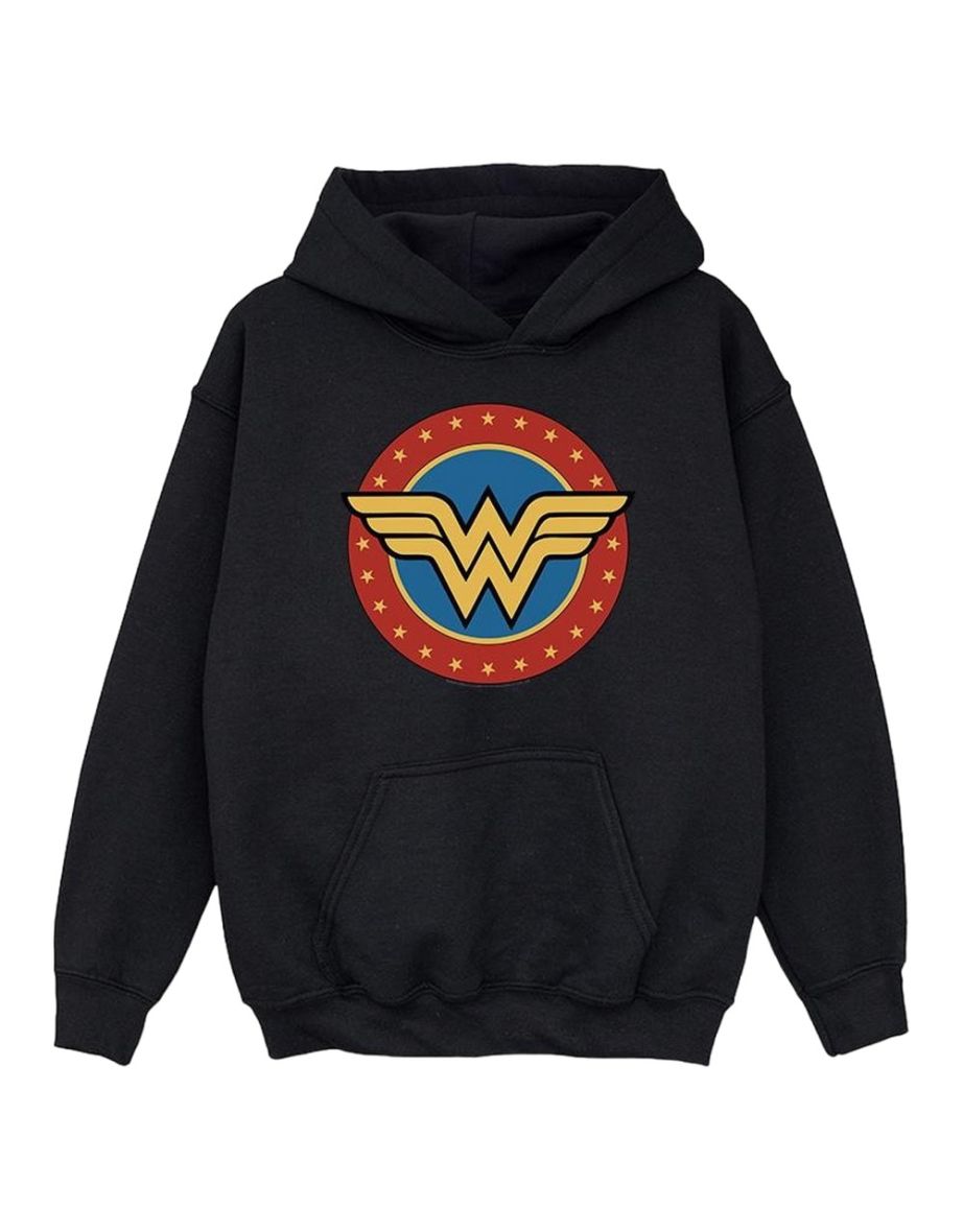Wonder Woman Girls Logo Hoodie - Black - 3