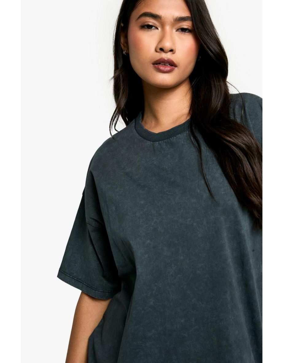 Acid Wash T-shirt - charcoal - 3