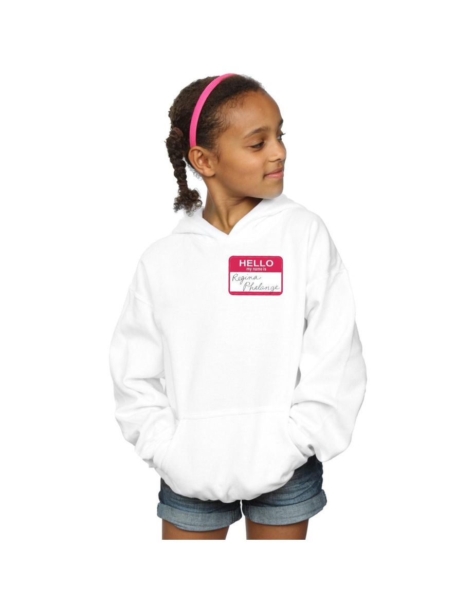 Friends Girls Regina Phalange Name Tag Hoodie - White