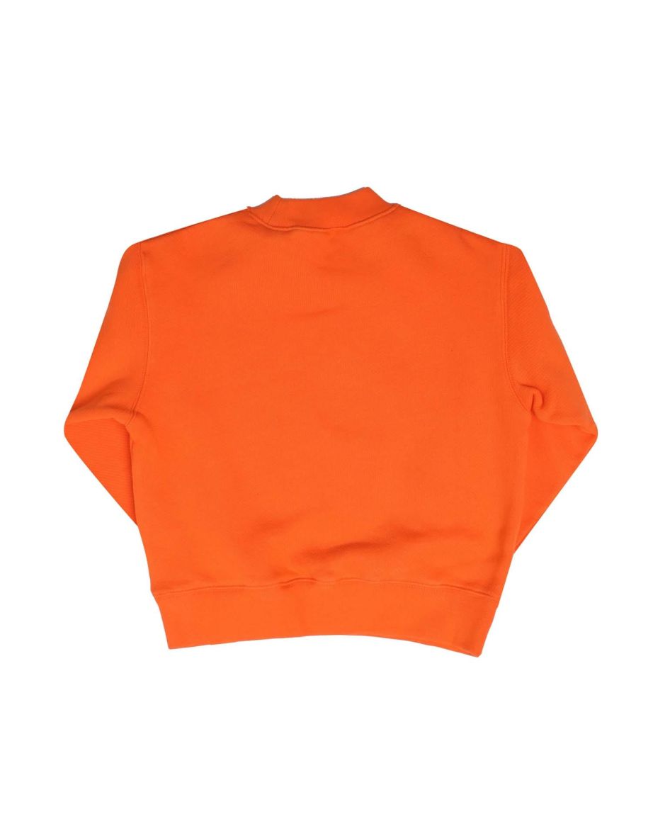 Boy's Palm Angels Juniors Shark Crewneck Sweatshirt in Orange - 1