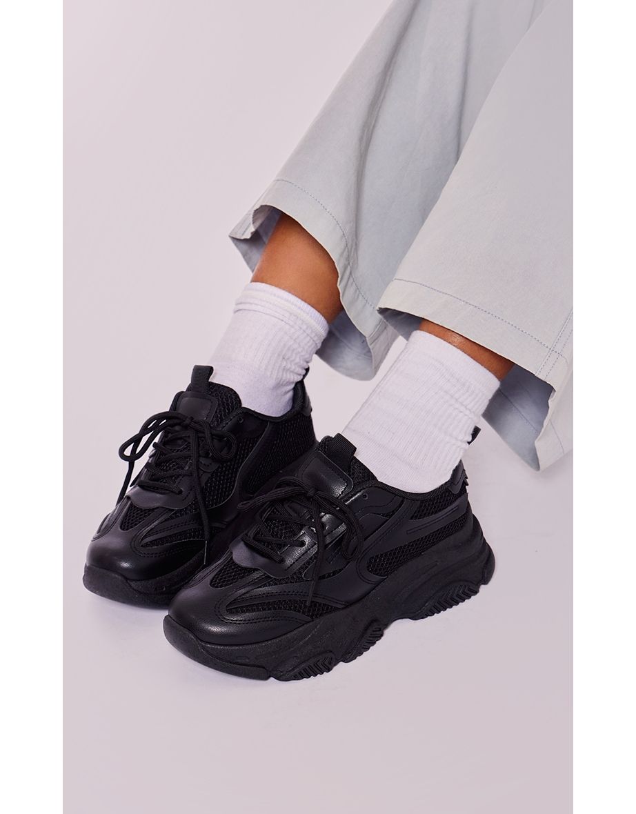 Contrast chunky deals sole trainers