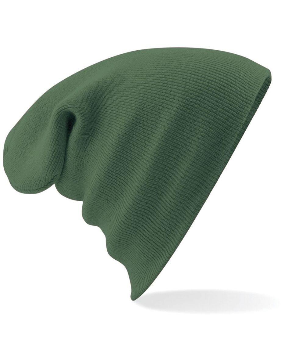 Beechfield Soft Feel Knitted Winter Hat - Moss Green - 1