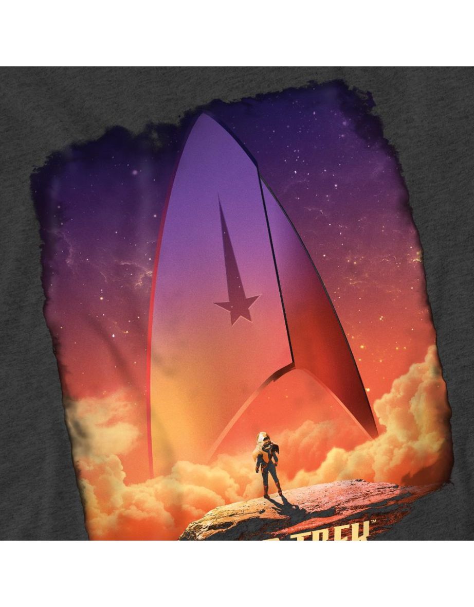 Star Trek: Discovery Unisex Adult The Explorer T-Shirt - Charcoal - 3