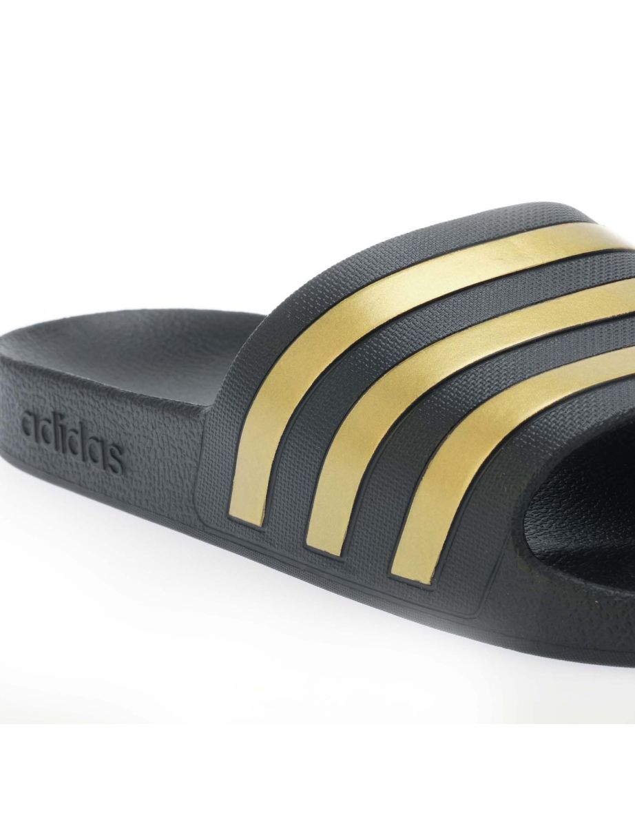 Men's adidas Adilette Aqua Slide Sandals in Black - 5