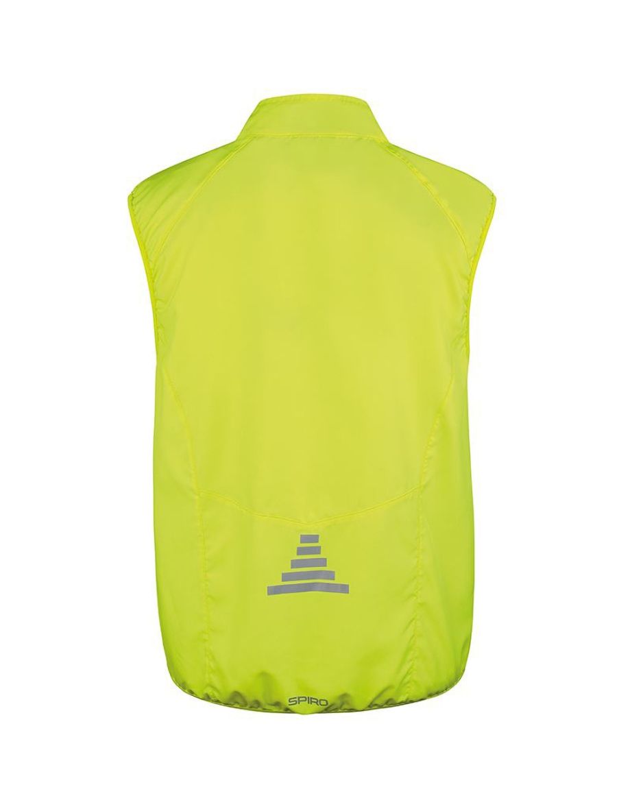 Spiro Mens Bikewear Crosslite Training Gilet / Sports Bodywarmer - Neon Lime - 2