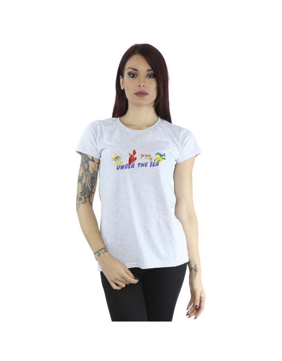 Disney Womens/Ladies The Little Mermaid Under The Sea Cotton T-Shirt