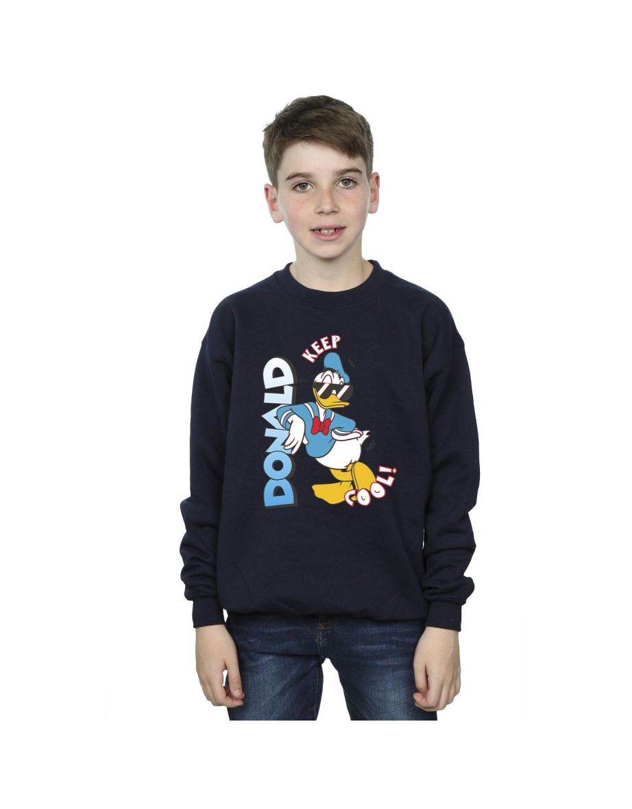 Disney Boys Donald Duck Cool Sweatshirt - Navy Blue