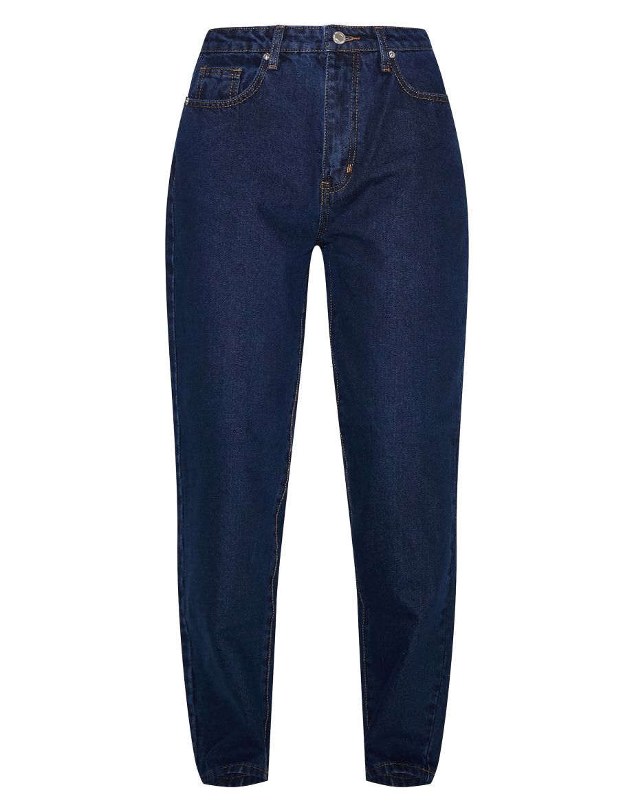 Indigo High Waist Mom Jeans - 4