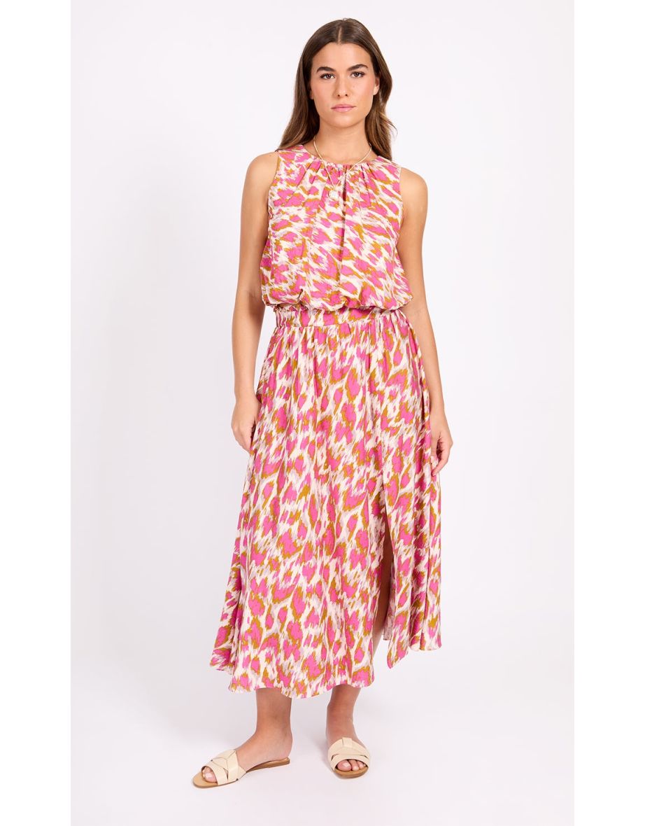 Multi Print High Neck Top