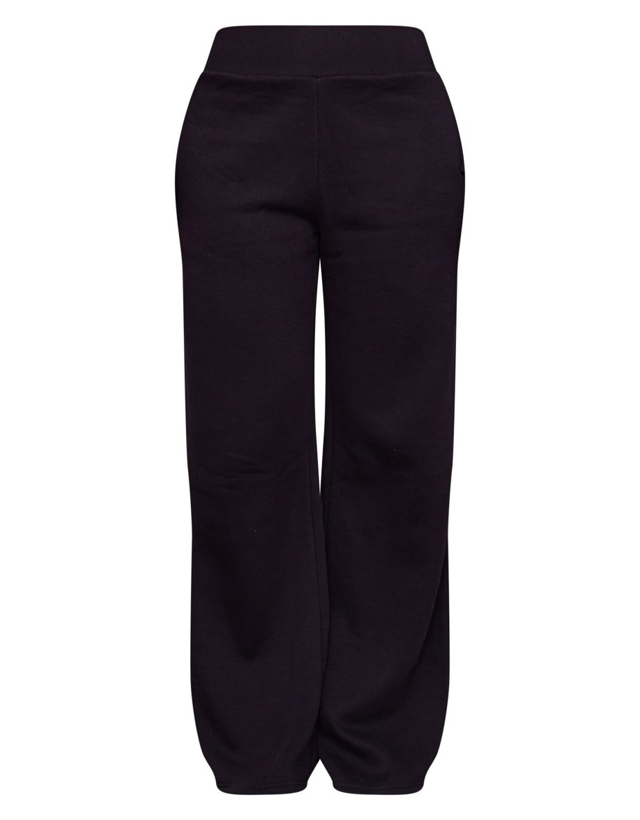 Tall Black High Waisted Flare Joggers - 4
