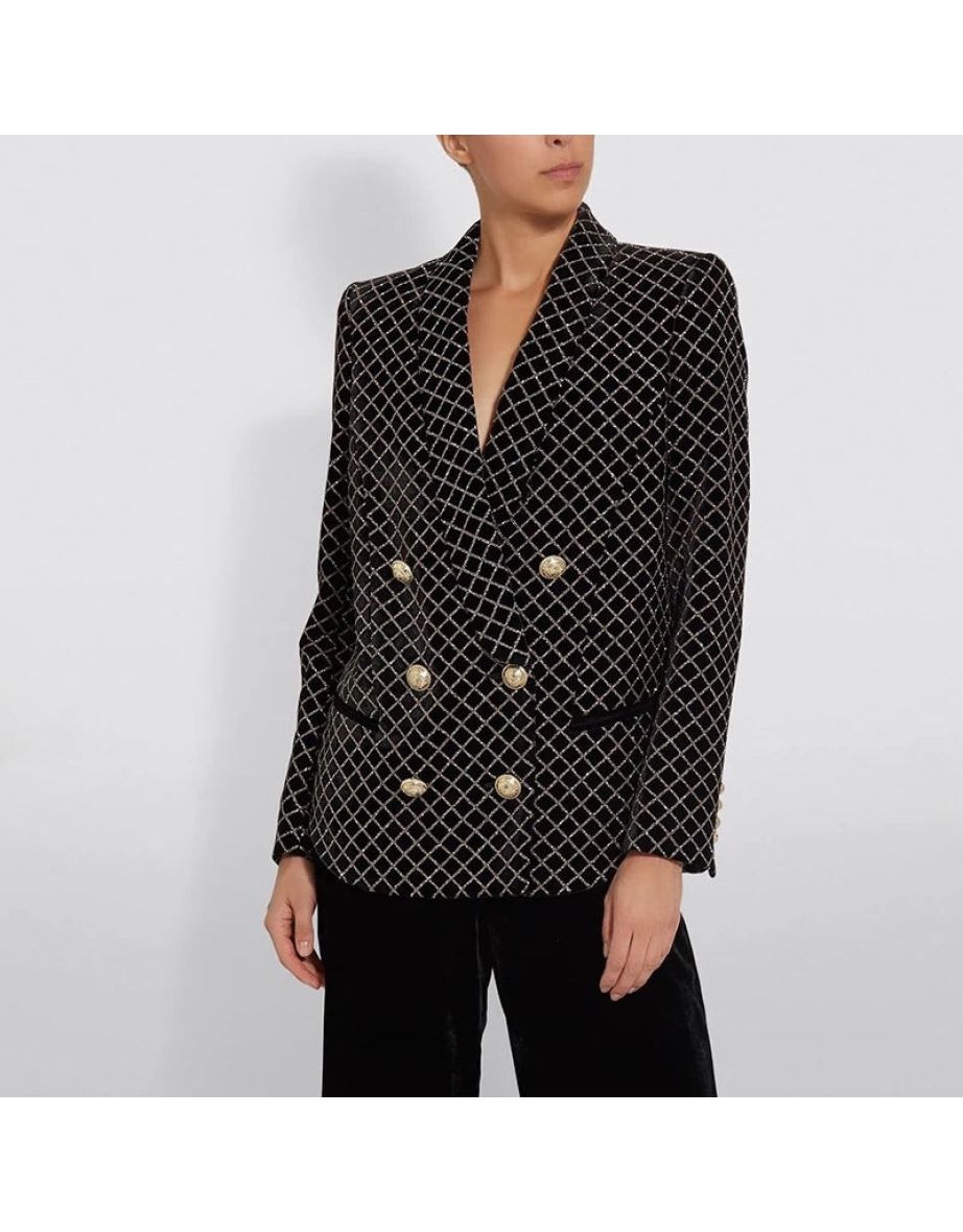 JADE SPARKLES PATTERN BLAZER