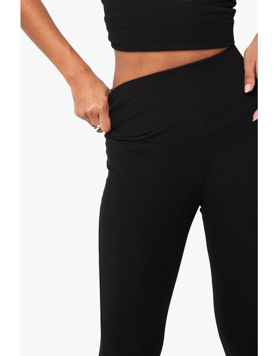 BOOHOO BASICS HIGH WAIST LEGGING - black - 3