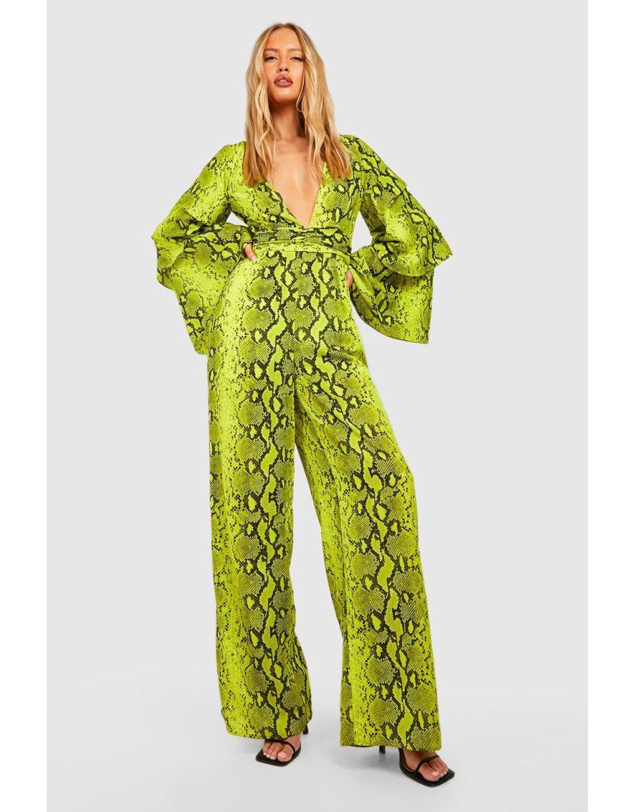 Neon snakeskin jumpsuit on sale