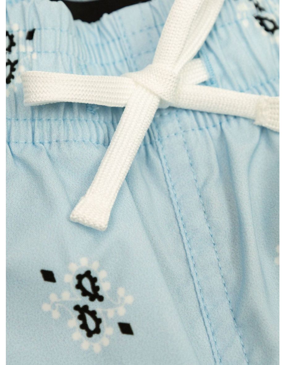 Boys Bandana Swim Trunks in Blue - 2