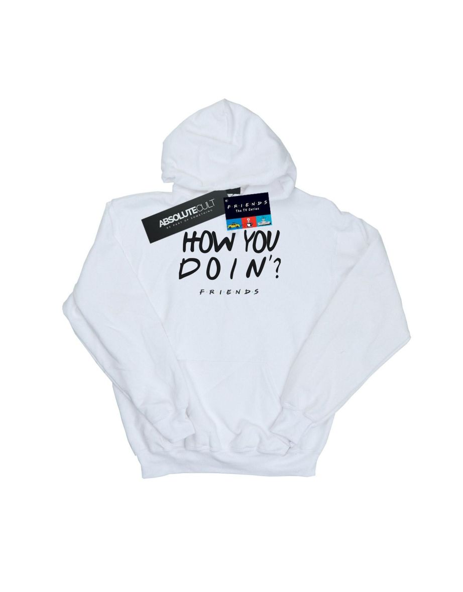Friends Boys How You Doin? Hoodie - White