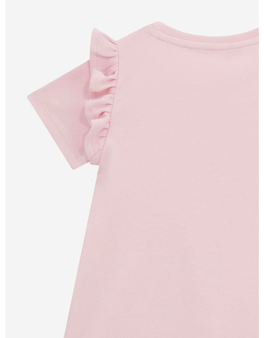 Girls Bag Print Dress in Pink - 3