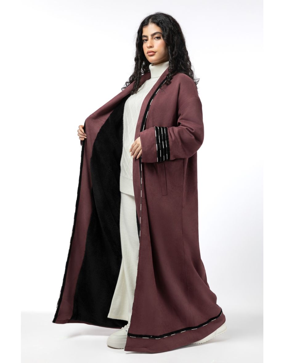 Winter Women Farwa With Fur Lining