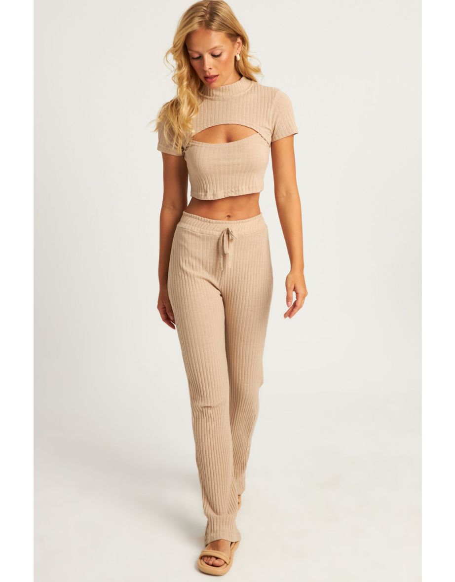 Women's Camel Window Suit - 7