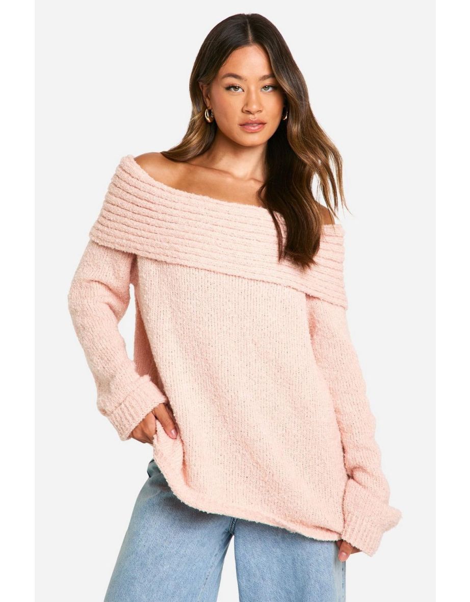 Tall Boucle Bardot Jumper