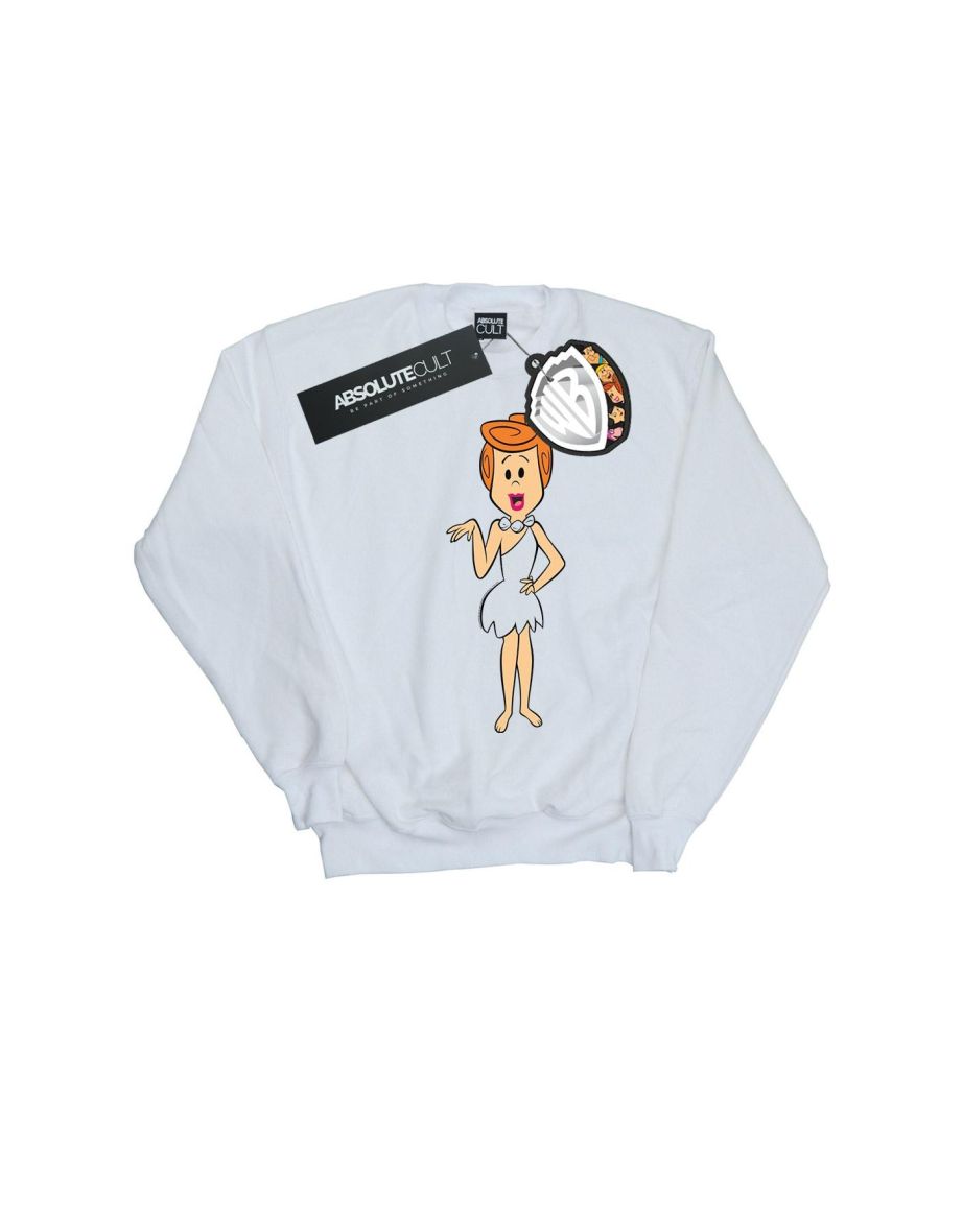The Flintstones Girls Wilma Flintstone Classic Pose Sweatshirt - White