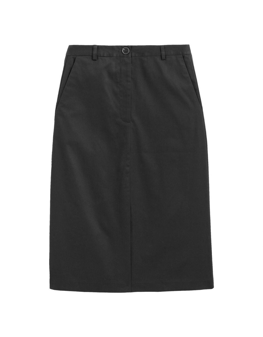 Cotton Knee-Length Skirt
