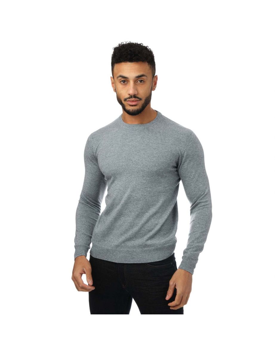 Men's Alpha Studio Knitted Jumper in Blue