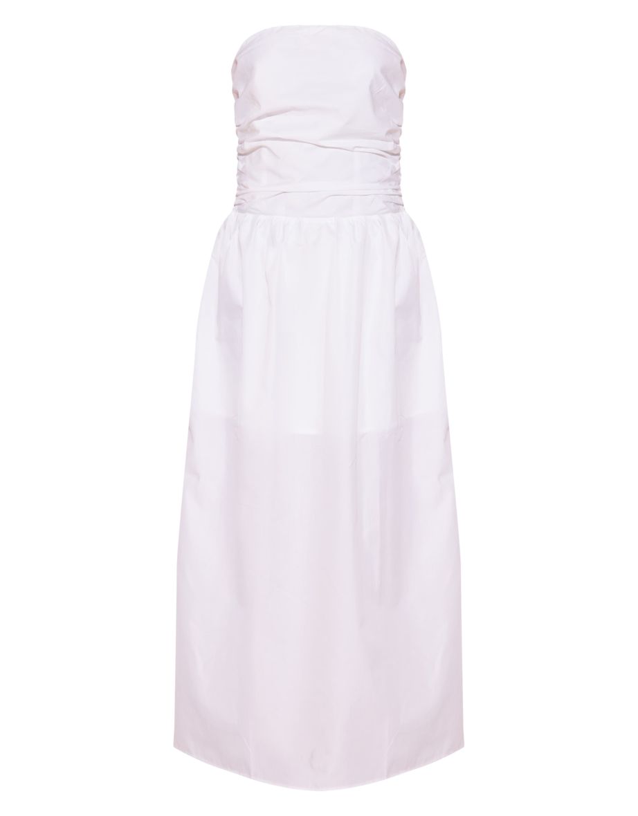 White Bandeau Maxi Dress - 4