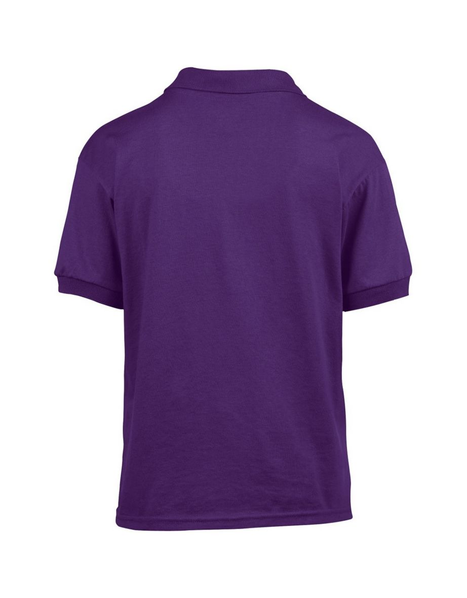 Gildan DryBlend Childrens Unisex Jersey Polo Shirt (Pack Of 2) - Purple - 1