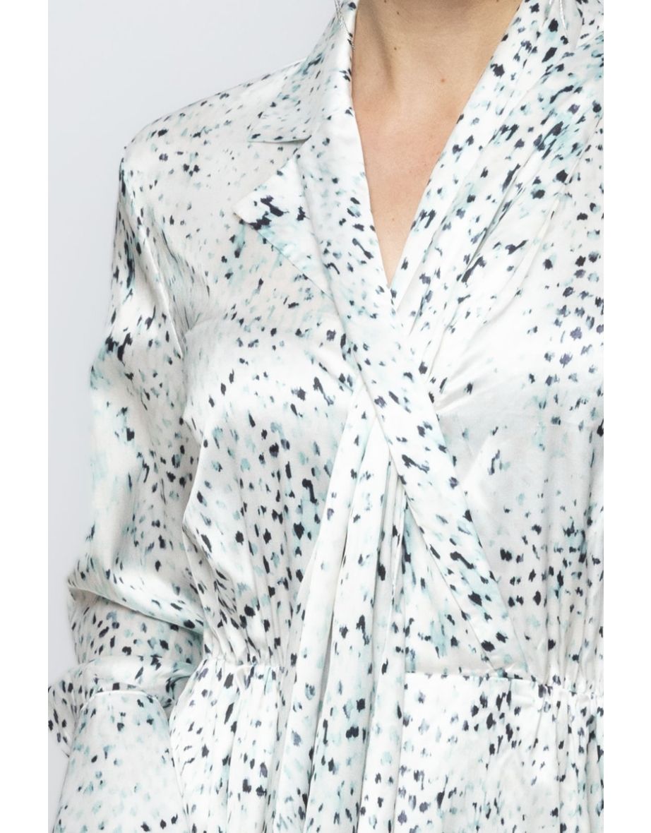 Women Long Sleeves Chic Longline Dress - 4
