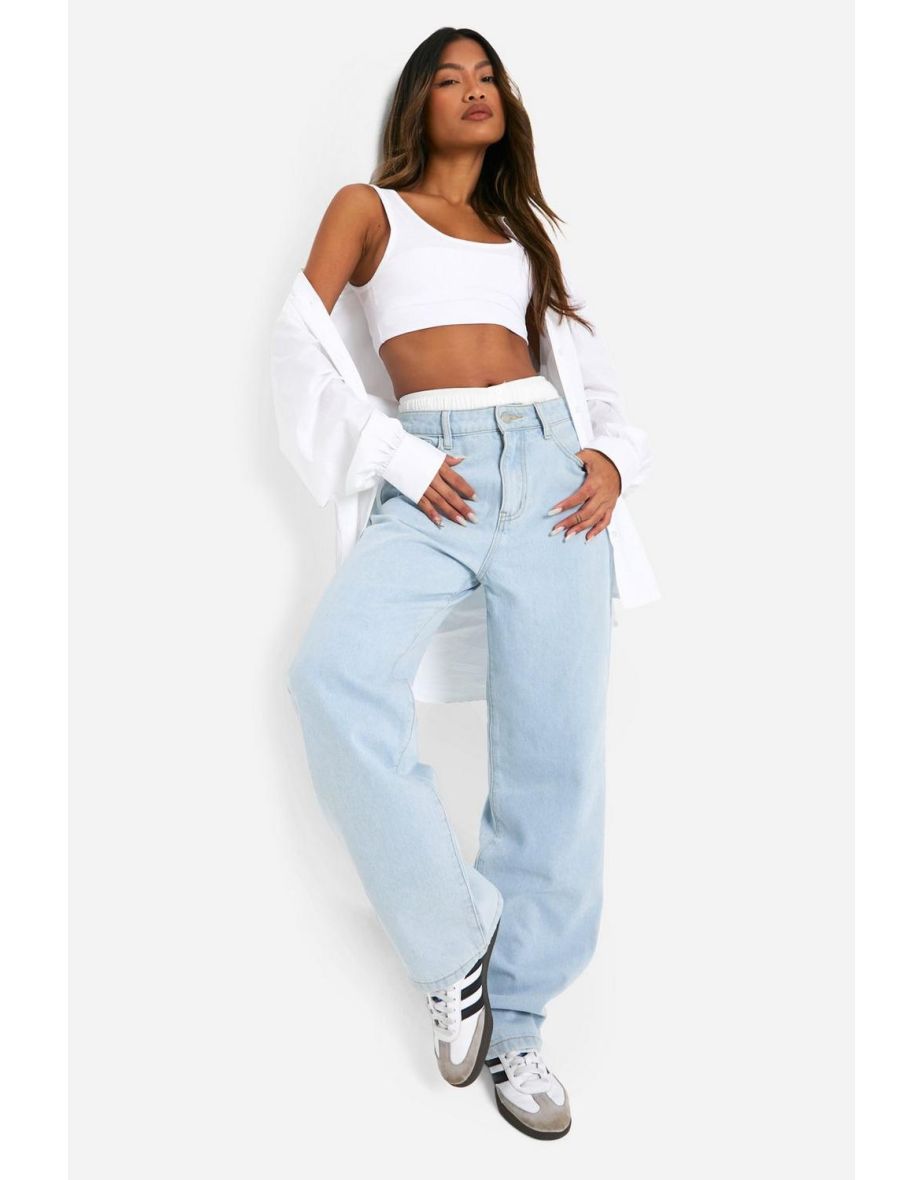 Basics High Waisted Boyfriend Jeans