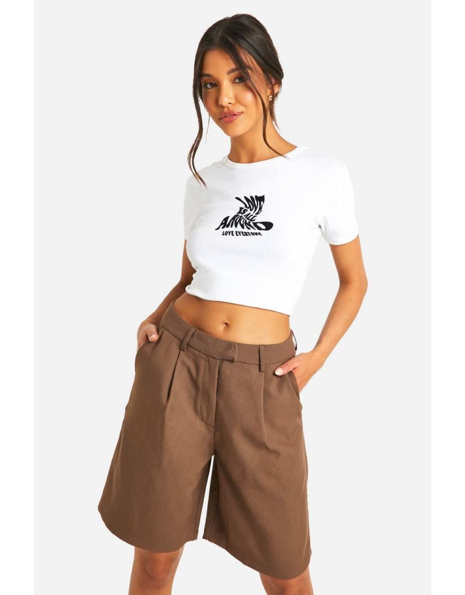 Longline Tailored Bermuda Short - taupe