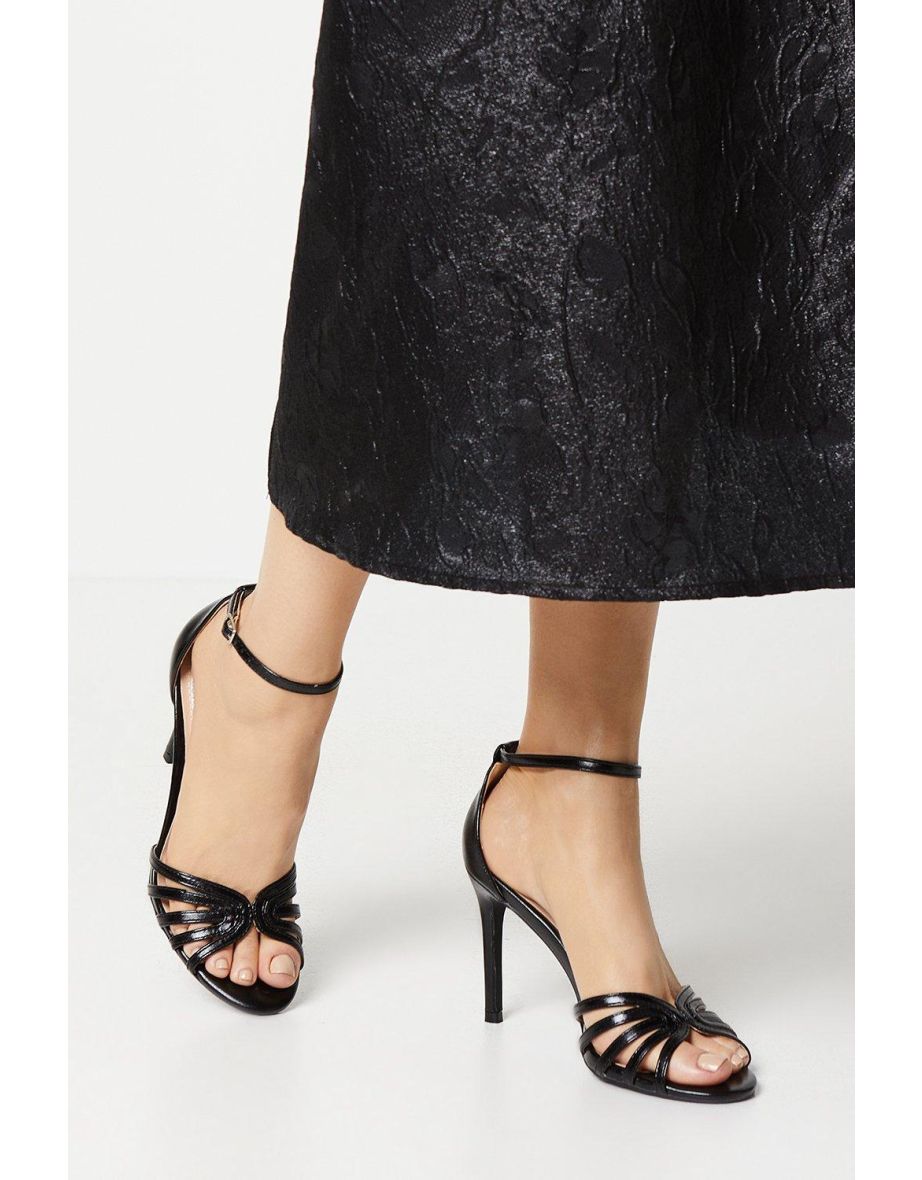Tilda Lattice Front High Heeled Sandals