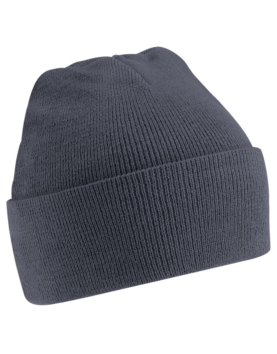 Beechfield Soft Feel Knitted Winter Hat - Graphite Grey