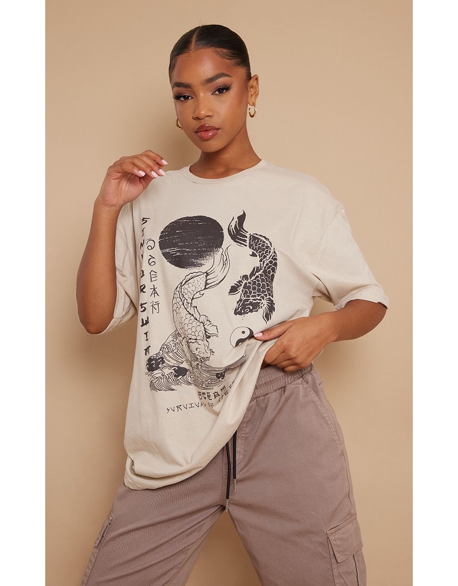 Stone Sink Or Swim Printed T Shirt