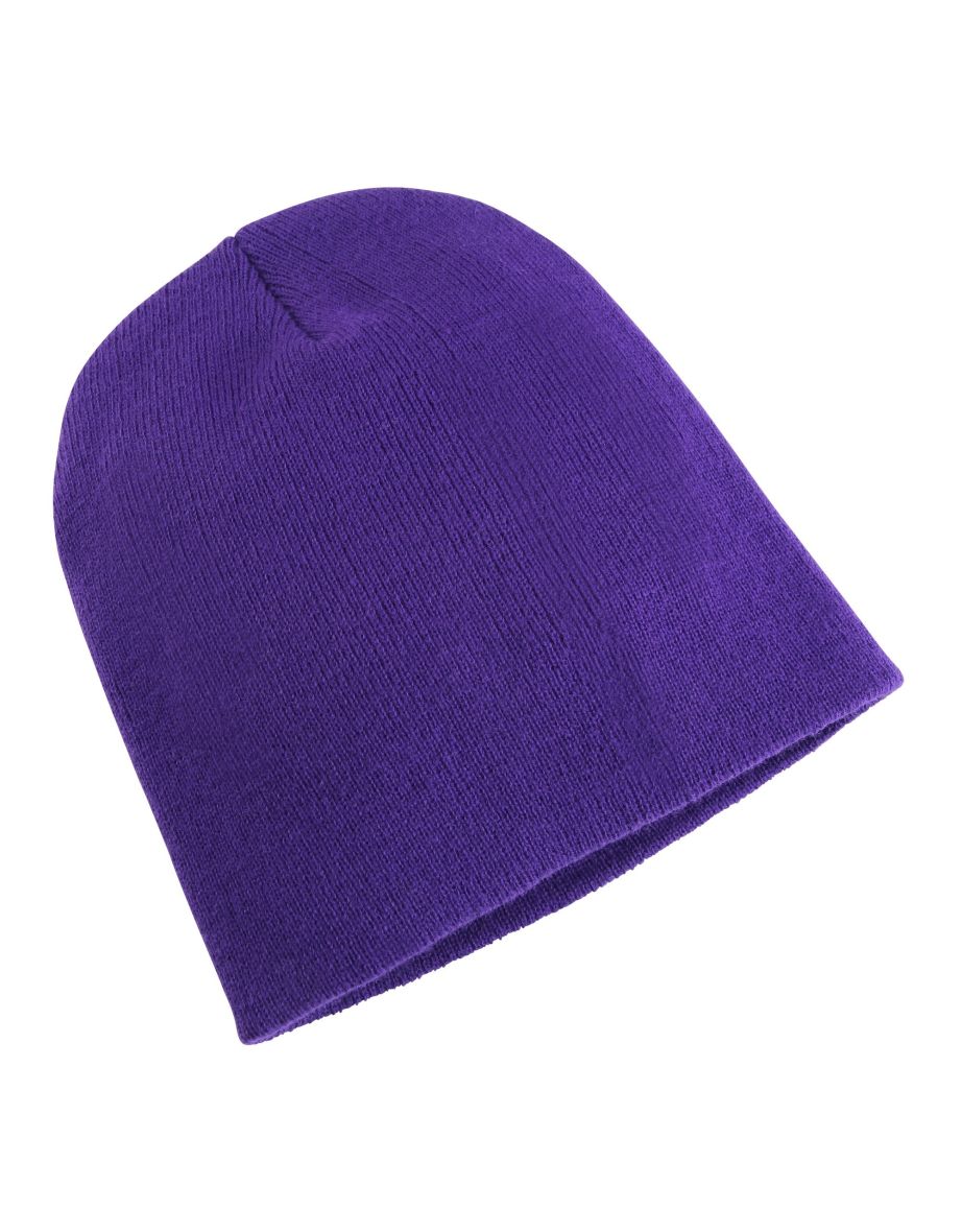 Yupoong Flexfit Unisex Heavyweight Long Beanie Winter Hat - Purple