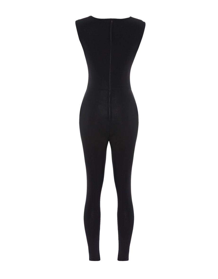 Jumpsuit - Black - Fitted - 7