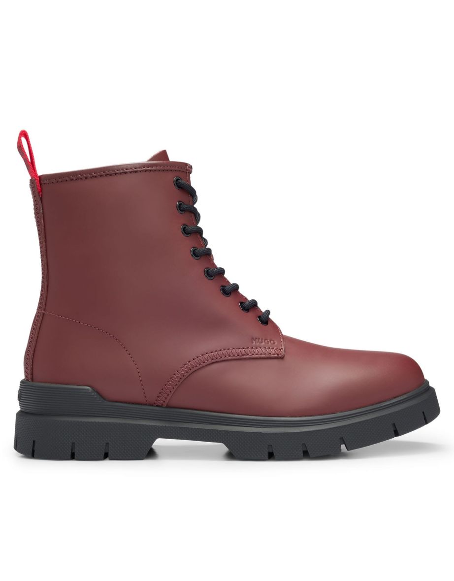 Men's Hugo Ryan Half Boots in Red