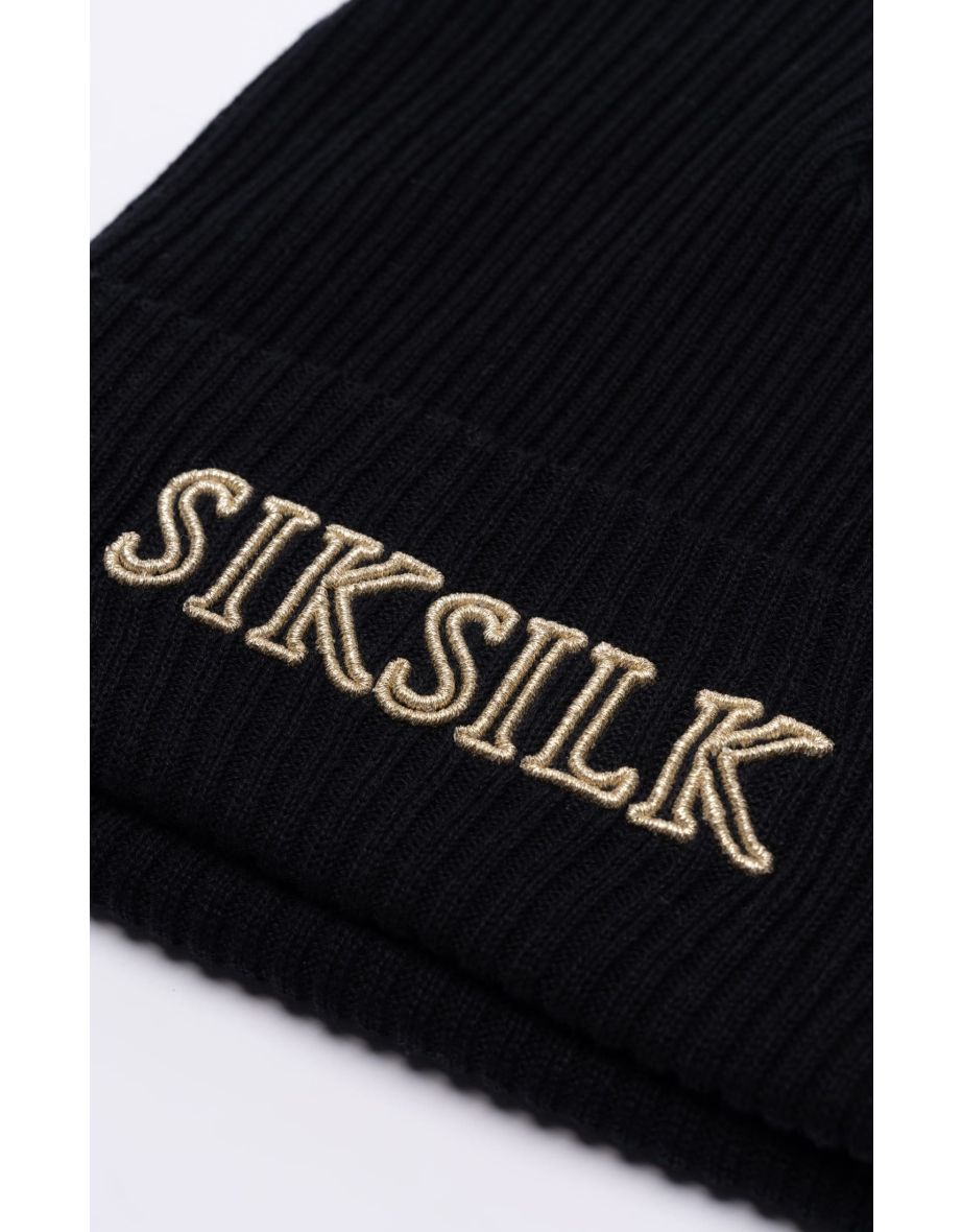 Accessories SikSilk Core Beanie in Black - 3