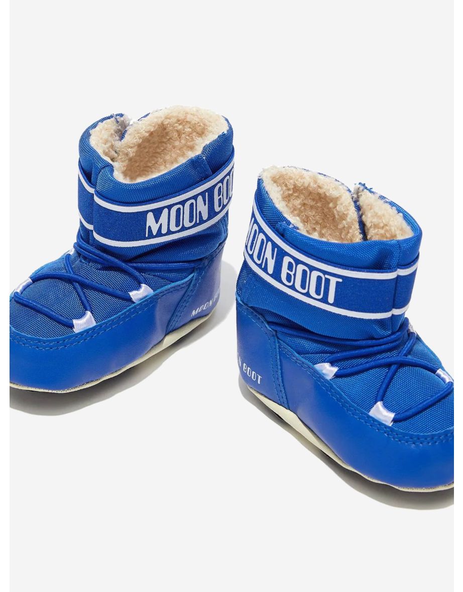 Baby Boys Crib Boots in Blue - 3