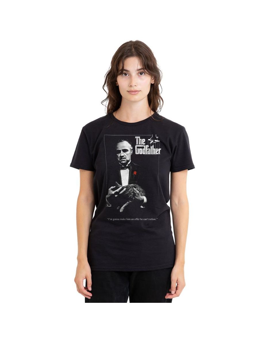The Godfather Unisex Adult Poster T-Shirt - Black