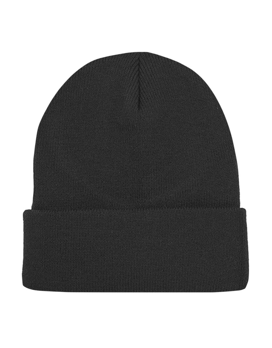 Beechfield Original Organic Cotton Cuffed Beanie - Black - 2