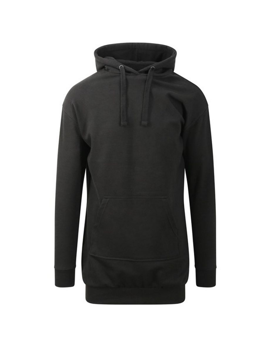 Awdis Womens/Ladies Relaxed Fit Hoodie Dress - Jet Black - 1
