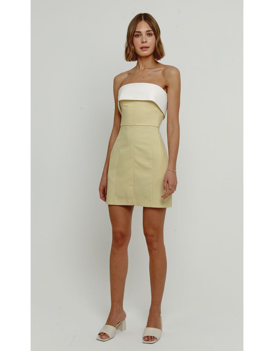 Lemon Detail Tailored Mini Dress