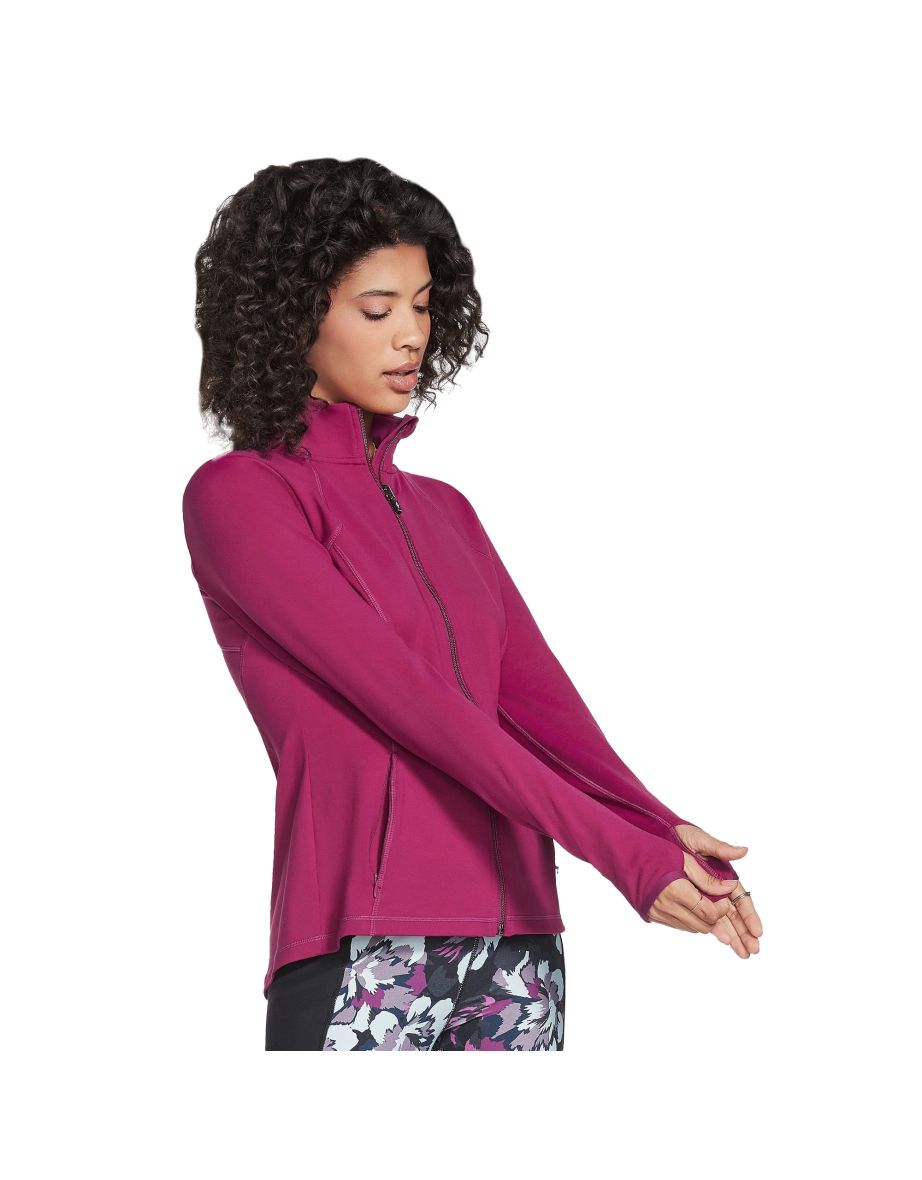 Skechers Womens/Ladies Gowalk Mesh Jacket - Magenta - 2